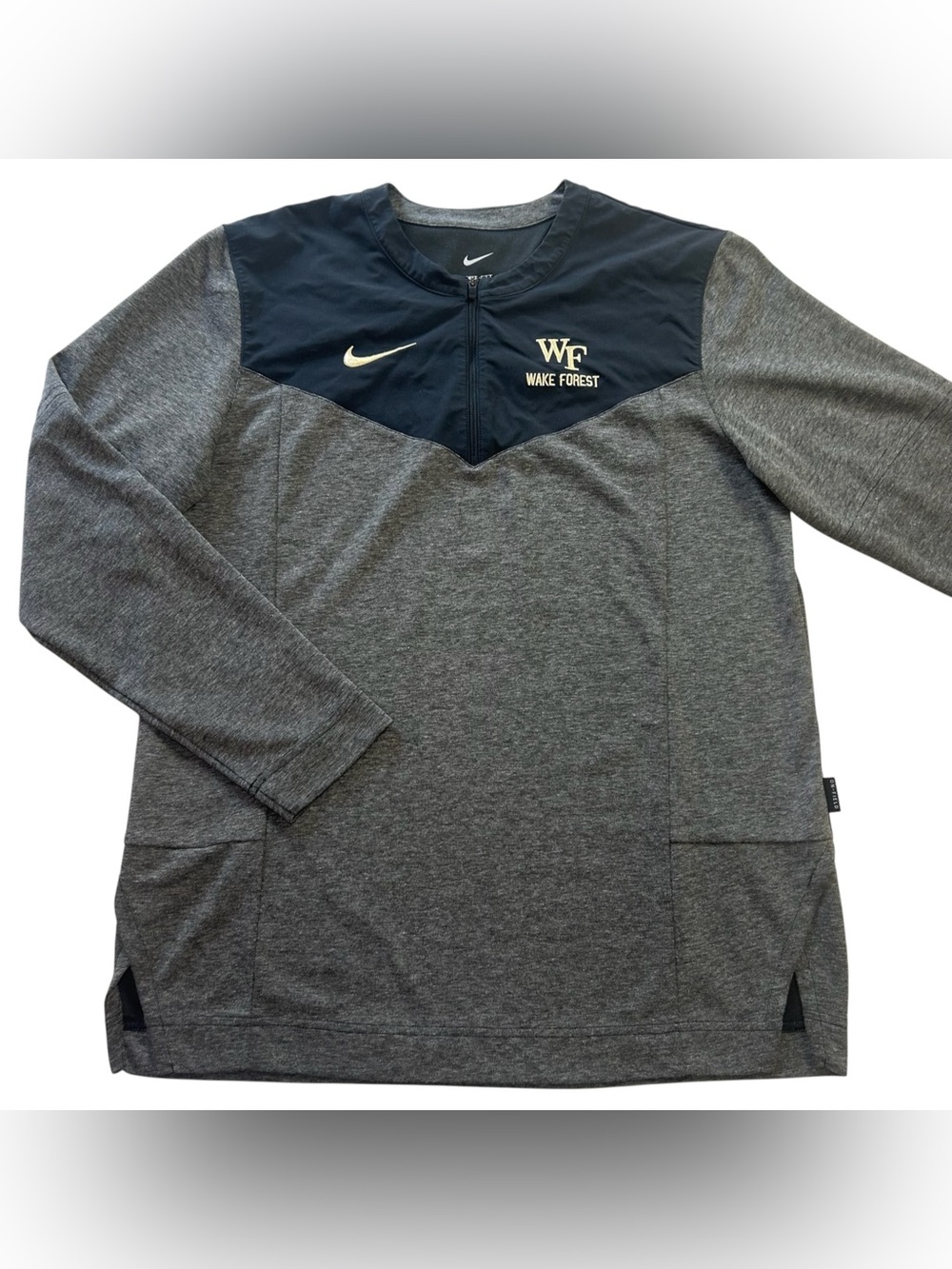 Nike Wake Forest Demon Deacons TEAM ISSUED Men’s On-Field 1/4 Zip Pullover sz M